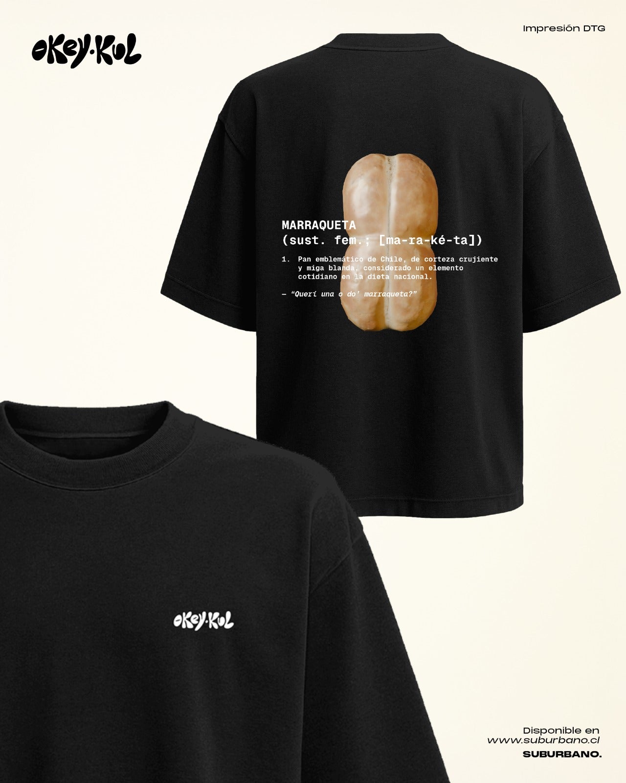 Polera Marraqueta Chilena - Espalda