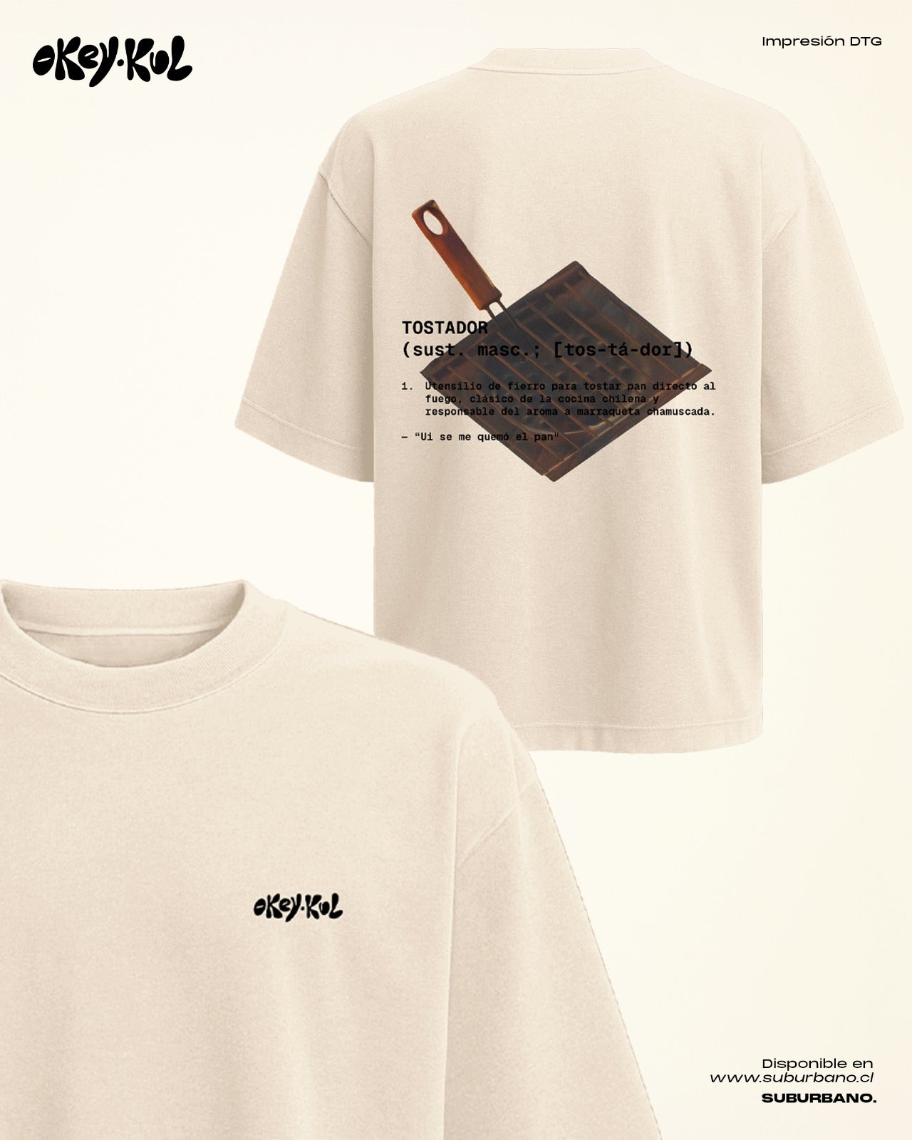 Polera Tostador (es Chileno) - Espalda