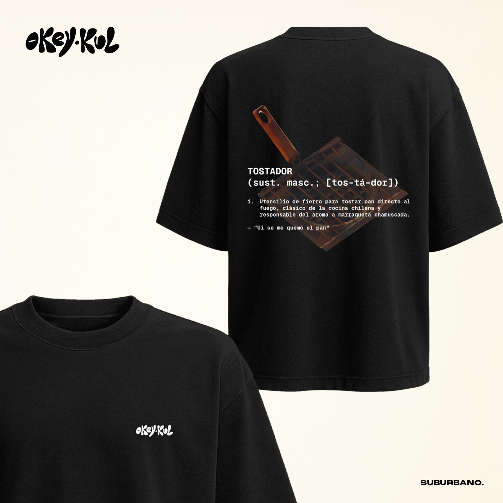 Polera Tostador (es Chileno) - Espalda