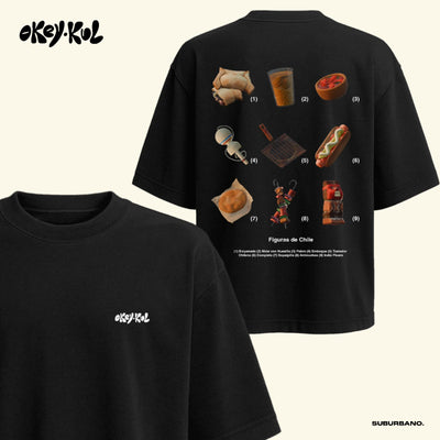 Polera Figuras de Chile - Espalda