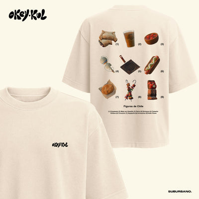Polera Figuras de Chile - Espalda