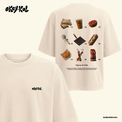 Polera Figuras de Chile - Espalda