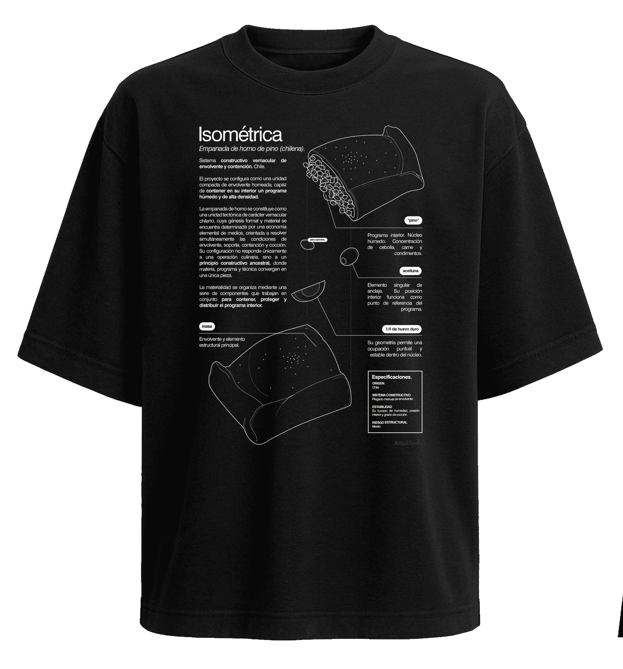 Polera Empanada (Isométrica)