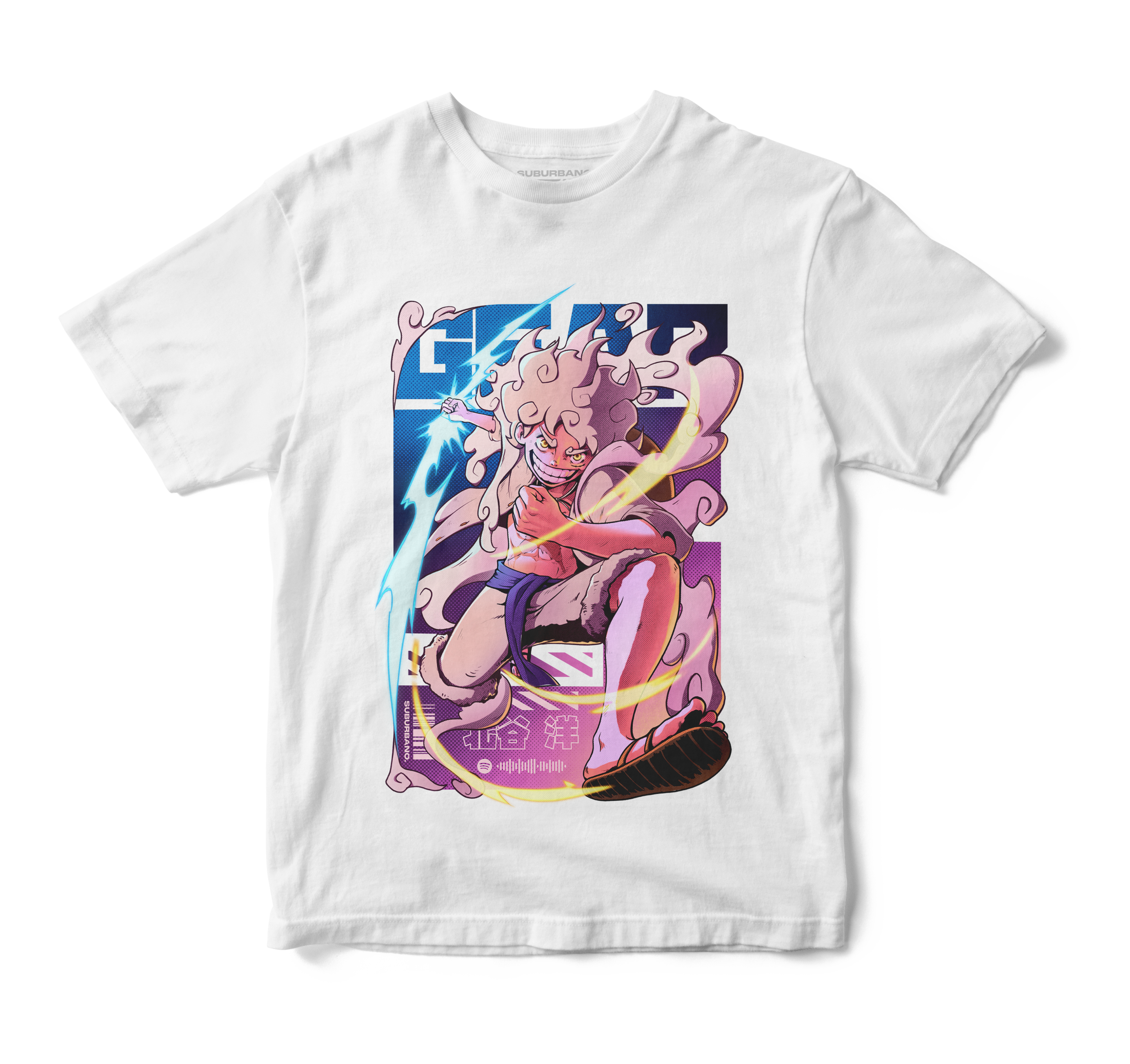 Polera Luffy Gear 5 - One Piece