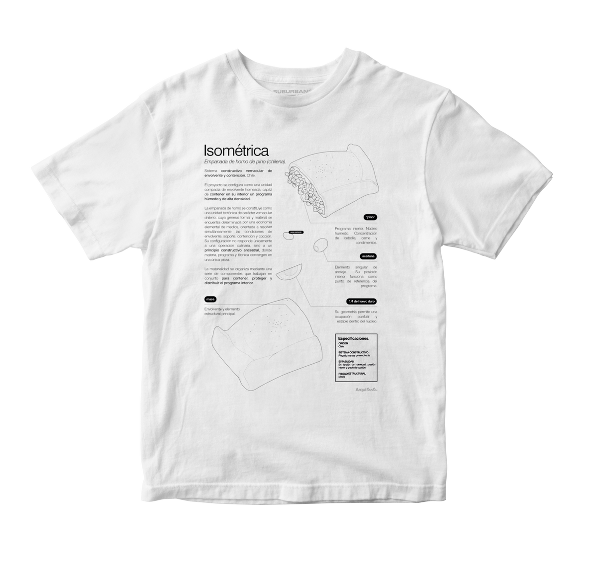 Polera Empanada (Isométrica)