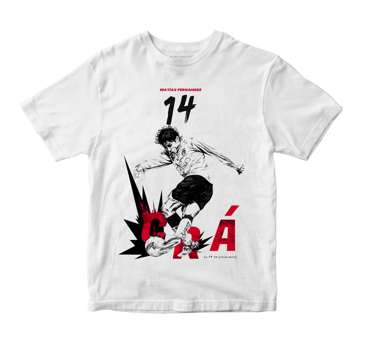 Polera 14 de los blancos / Matías Fernandez