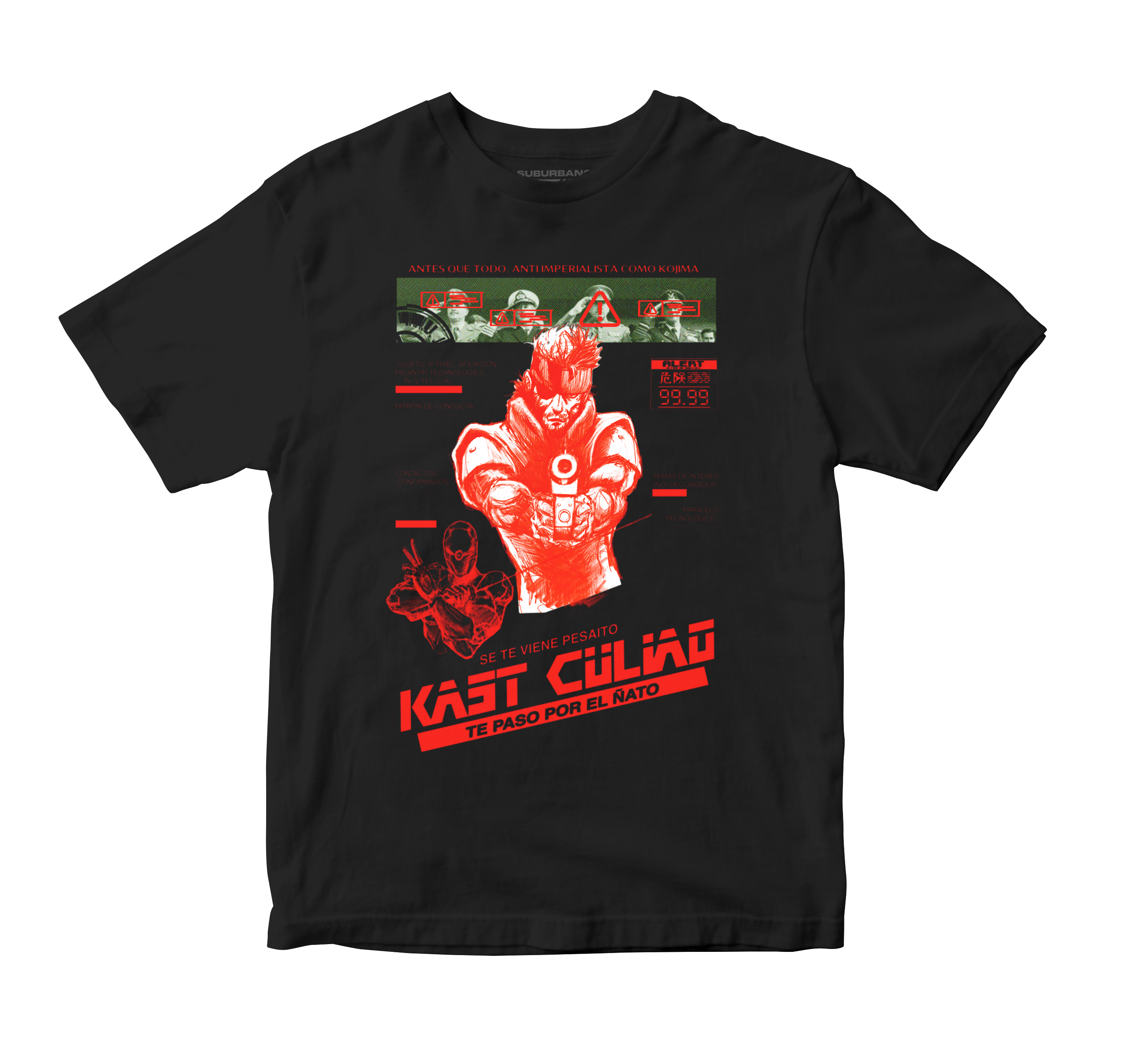 Polera Solid Snake X Kast (Metal Gear)