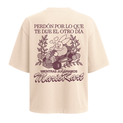 Polera Perdóname (Mariokart) - Espalda