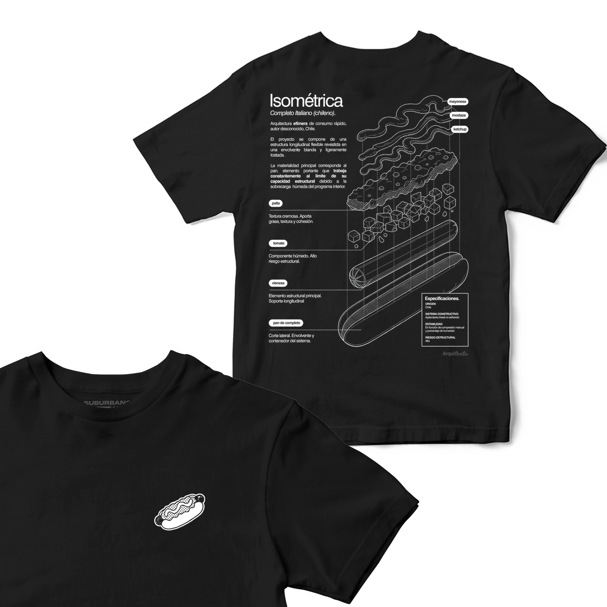 Polera Completo (Isométrica) - Espalda