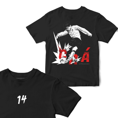 Polera 14 de los blancos / Matías Fernandez- Espalda