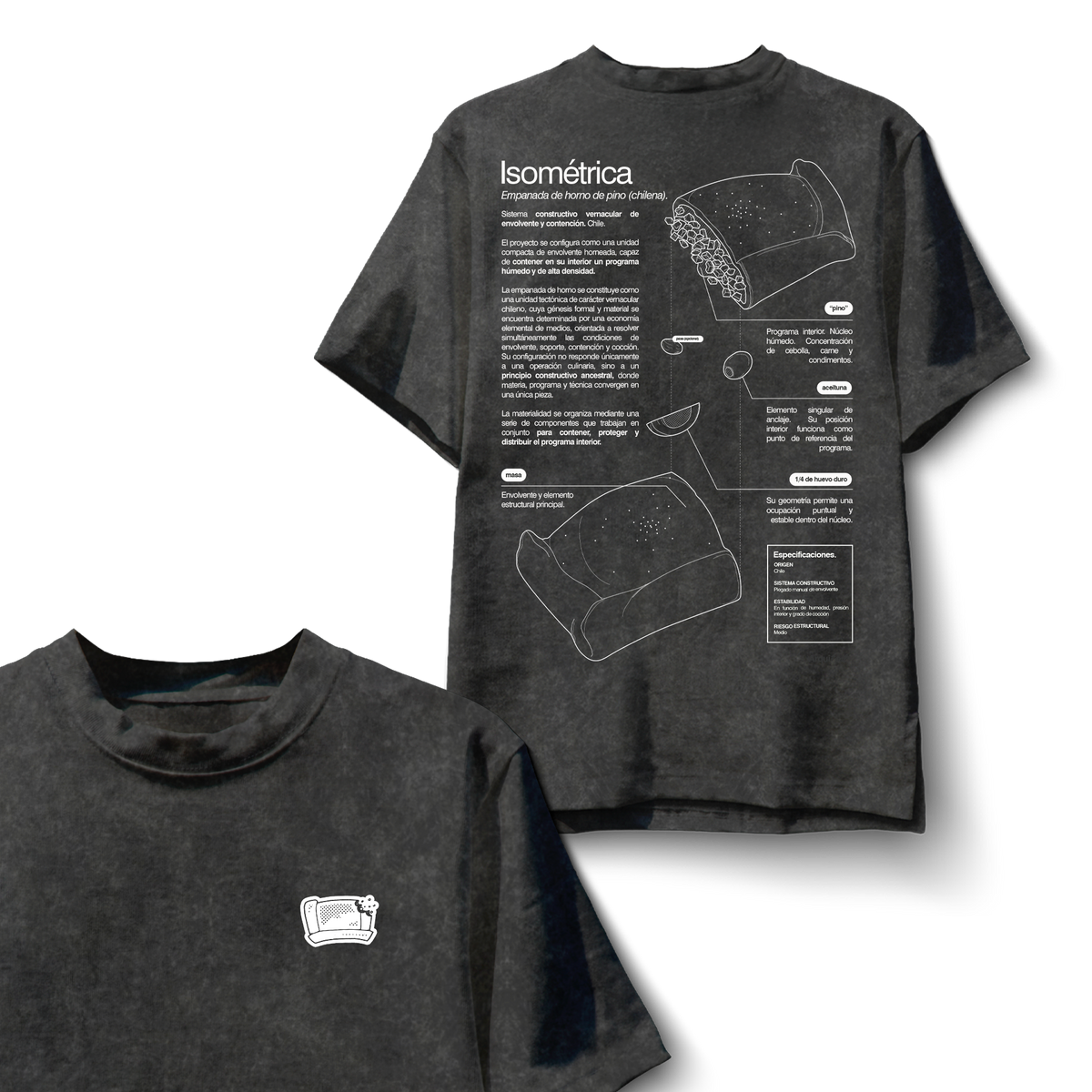 Polera Empanada (Isométrica) - Espalda