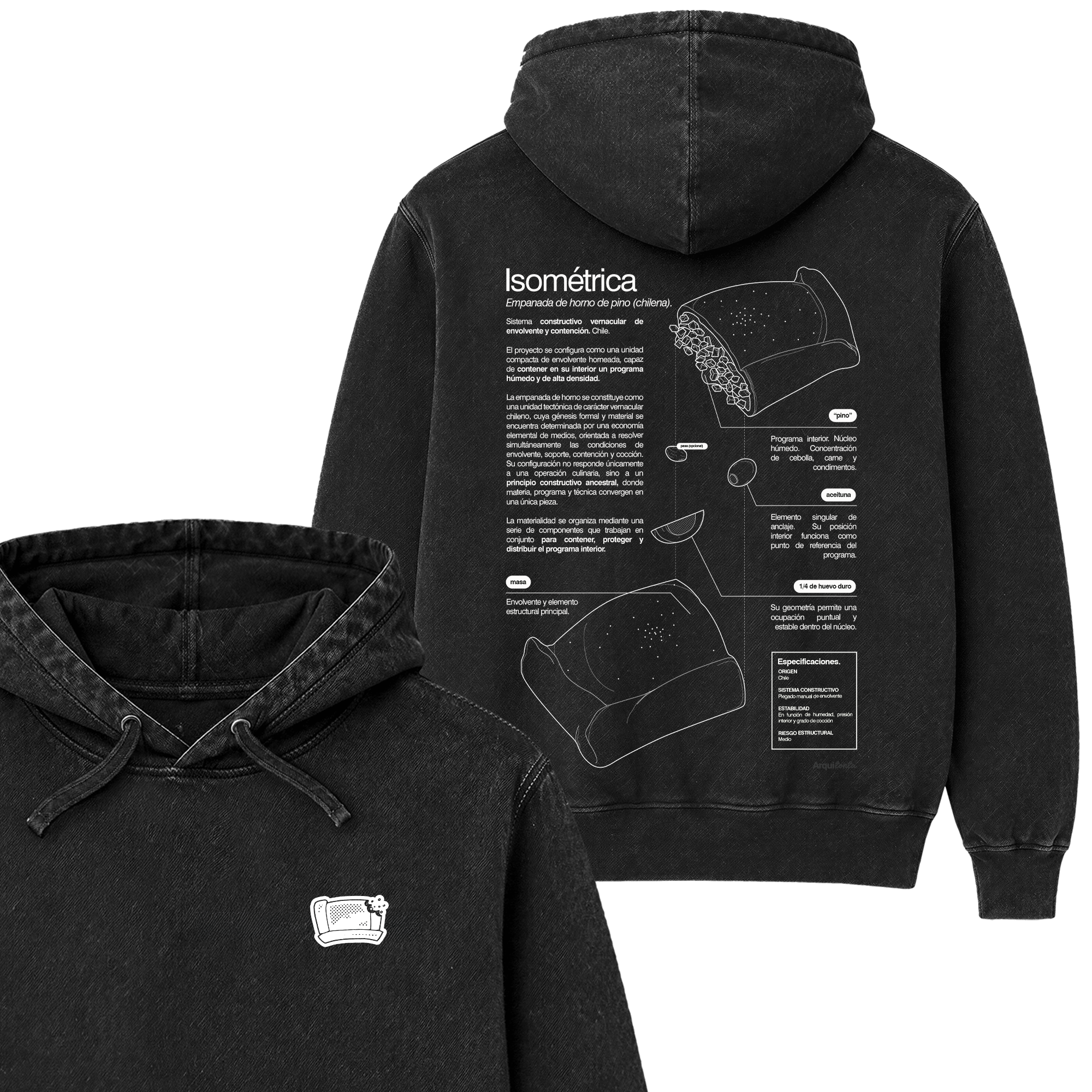 Polera Empanada (Isométrica) - Espalda