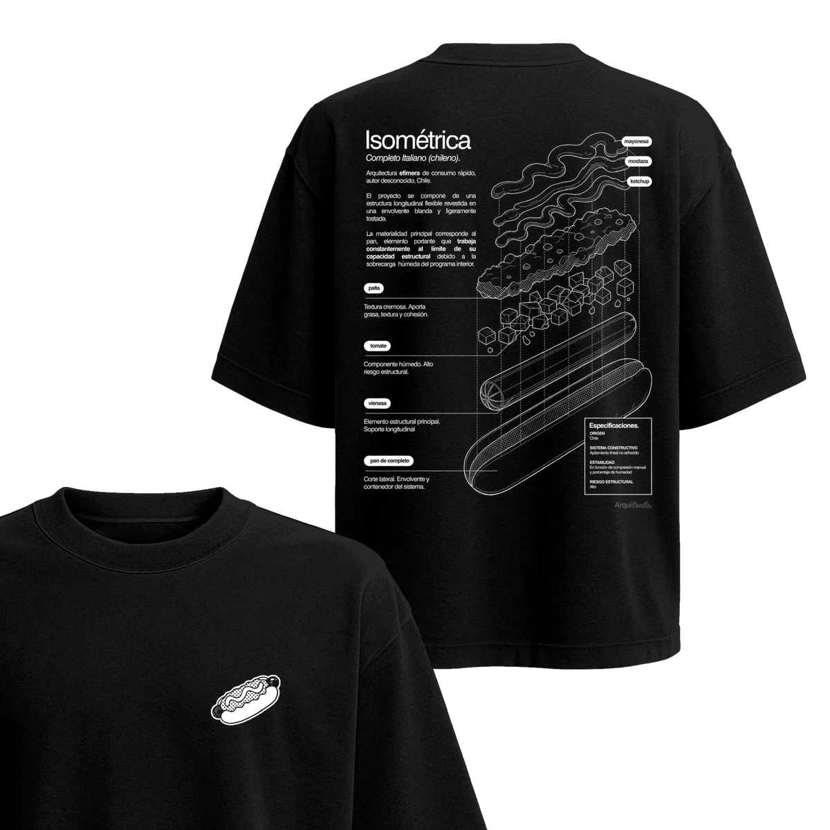 Polera Completo (Isométrica) - Espalda