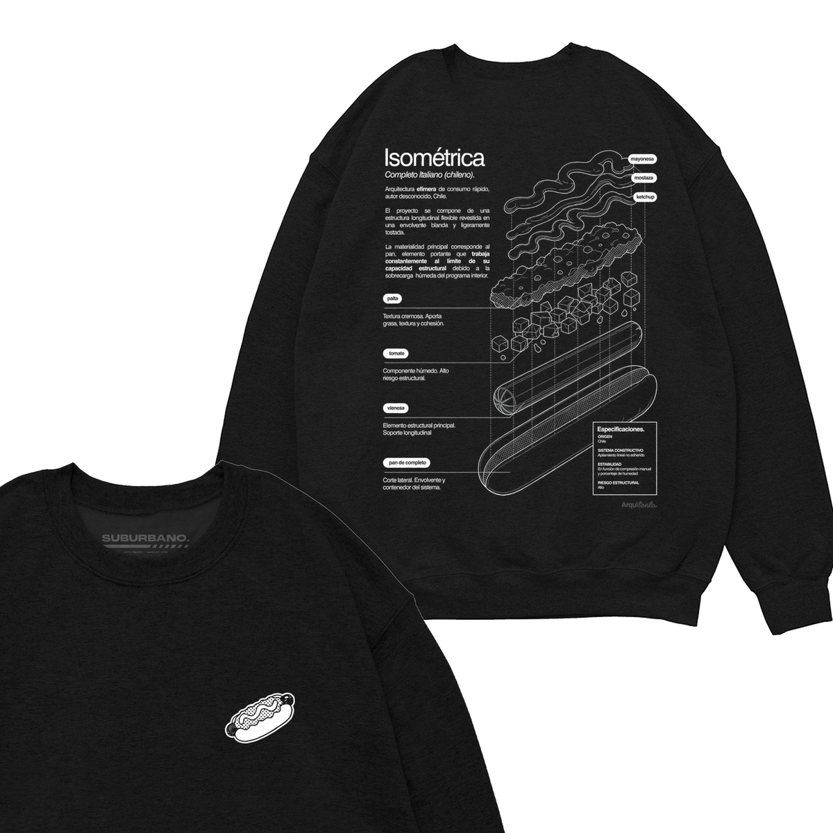 Polera Completo (Isométrica) - Espalda
