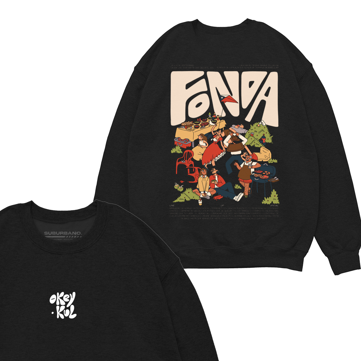 Polera Fonda - Espalda (Color)