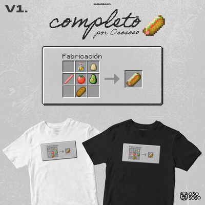 Polera Receta Completo - Minecraft V1