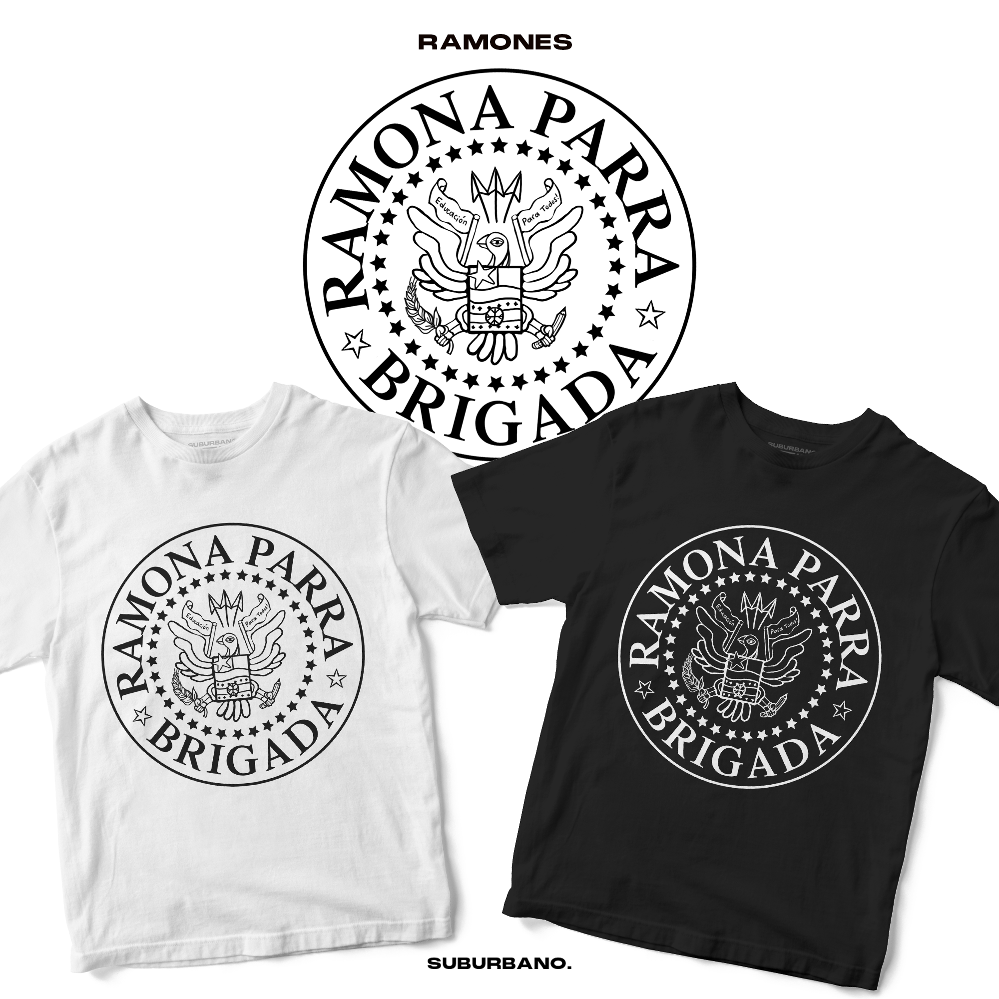 Polera Ramona Parra / Ramones