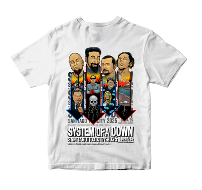 Polera System of a Down en Chile