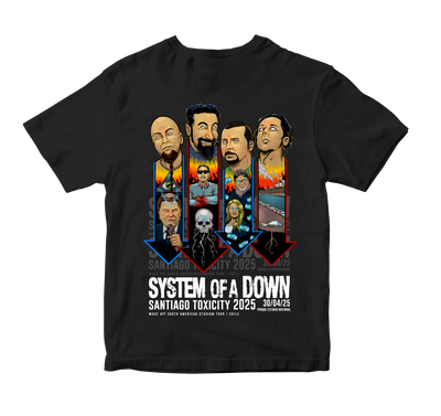 Polera System of a Down en Chile