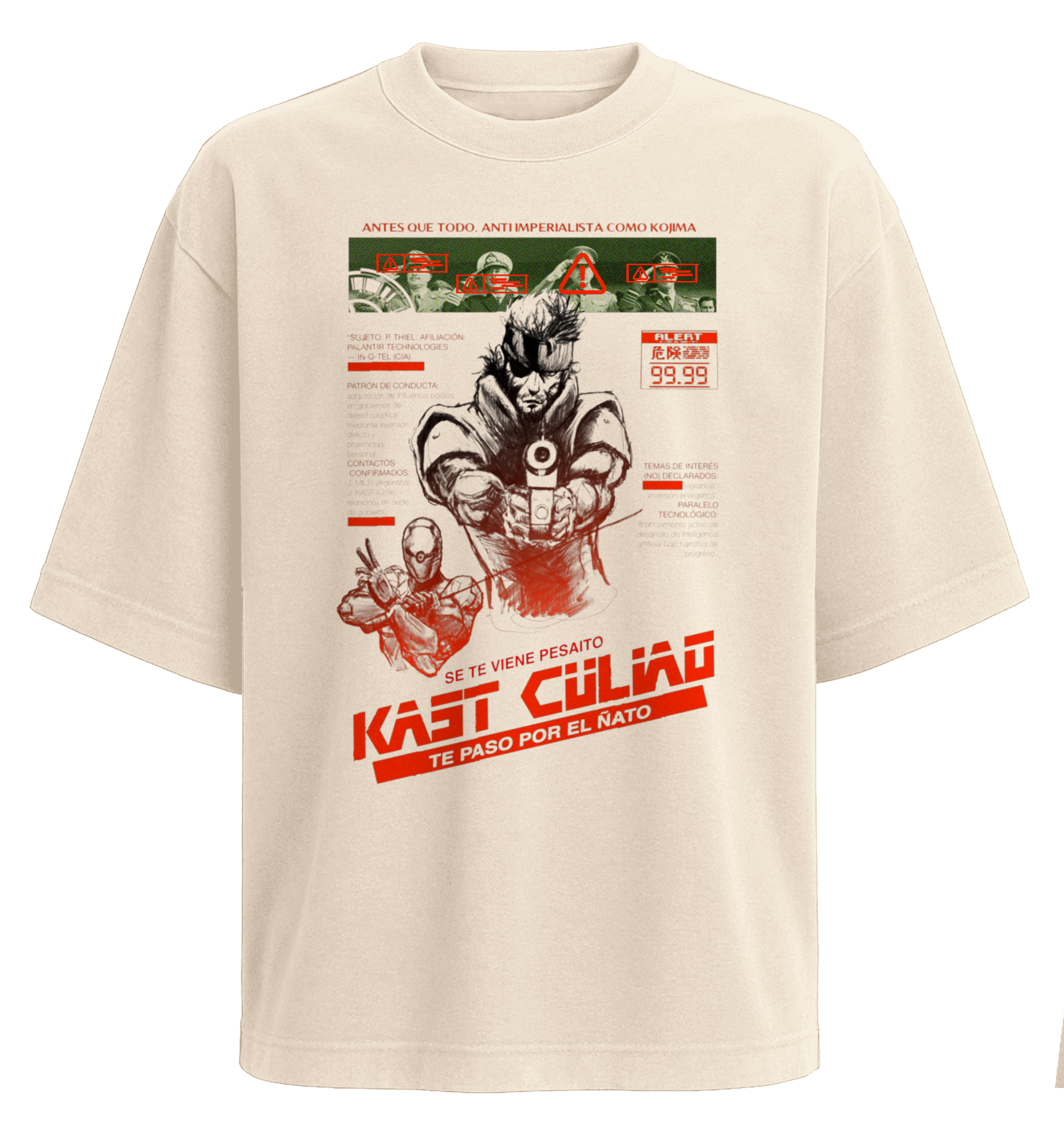 Polera Solid Snake X Kast (Metal Gear)