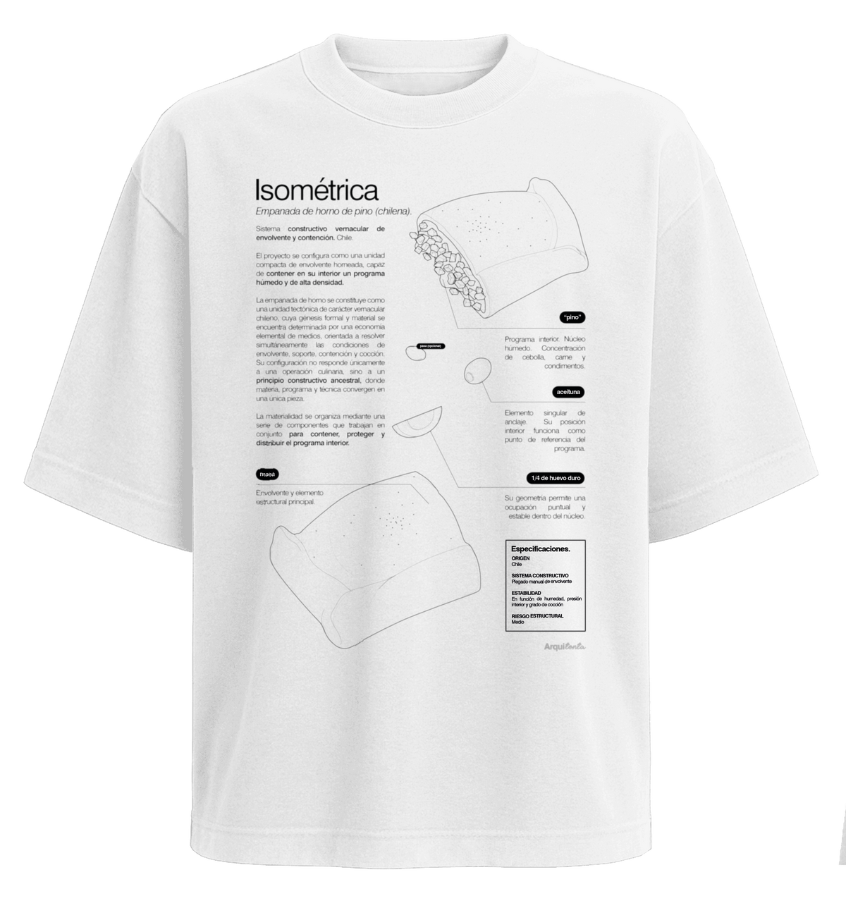 Polera Empanada (Isométrica)