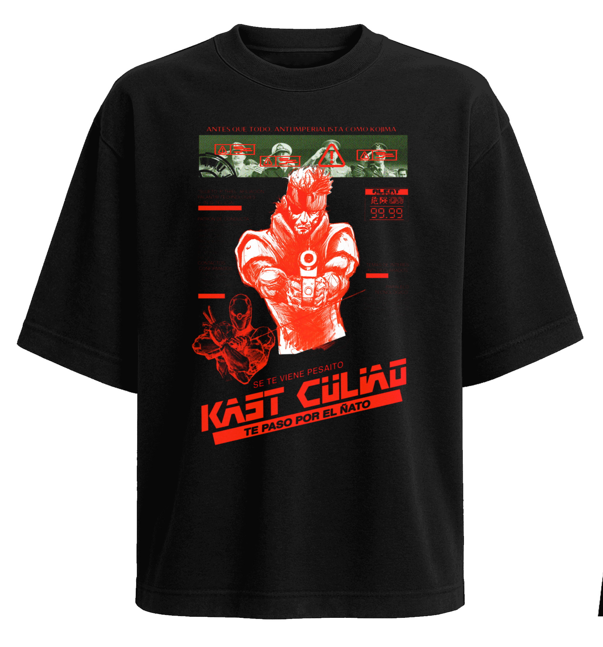 Polera Solid Snake X Kast (Metal Gear)